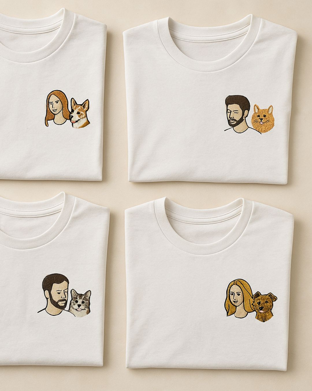 Personalisiertes T-Shirt mit Haustier Portrait - Unisex - Unikat für Tierfreunde