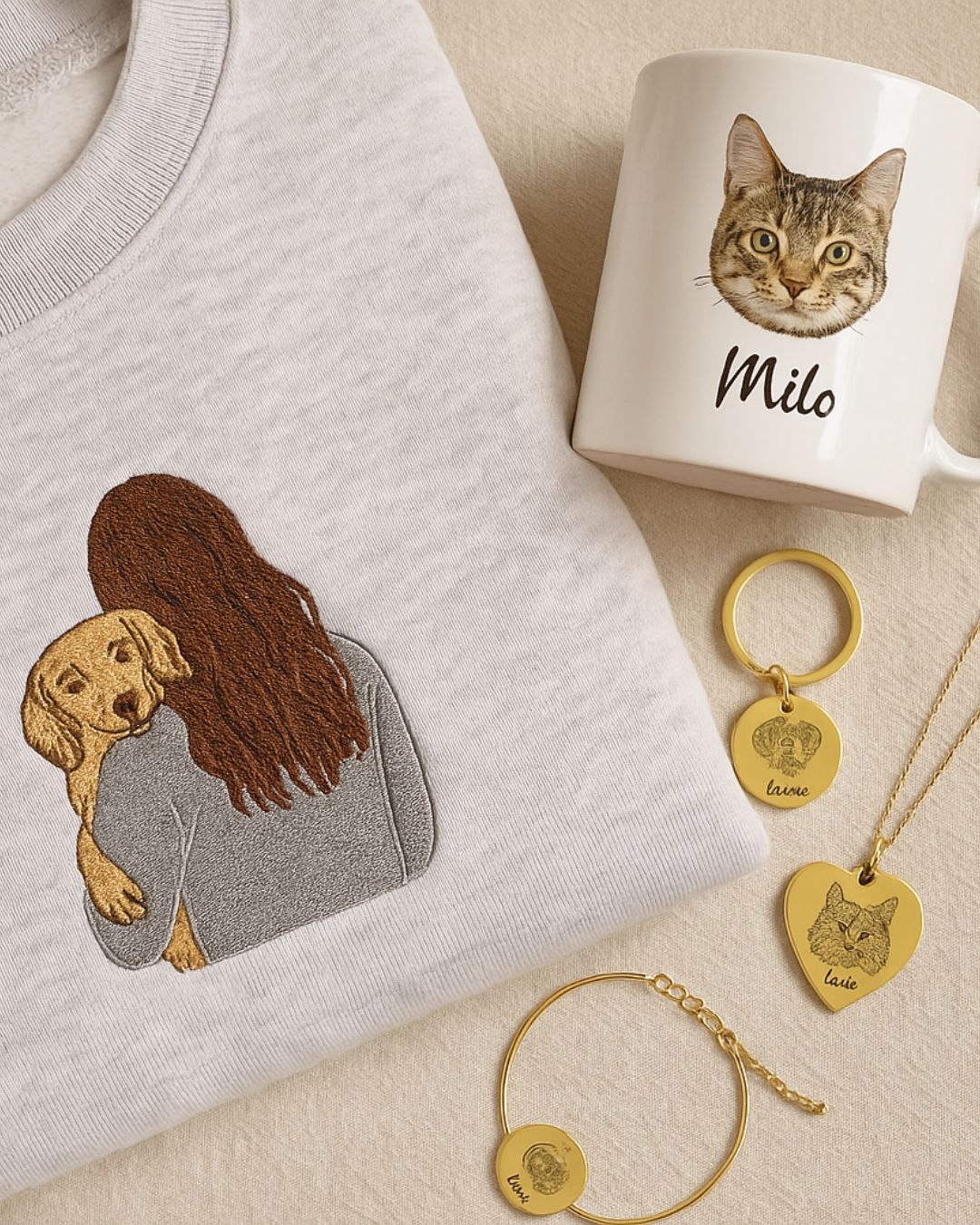 Personalized T-shirt with pet portrait - Unisex - Unique item for animal lovers