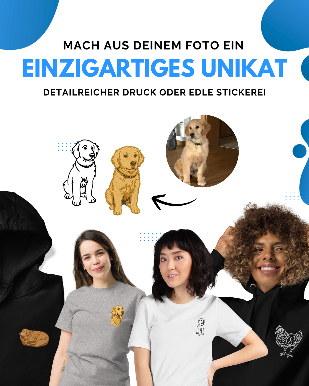 Haustier Portrait Armband - personalisierte Gravur mit deinem Foto