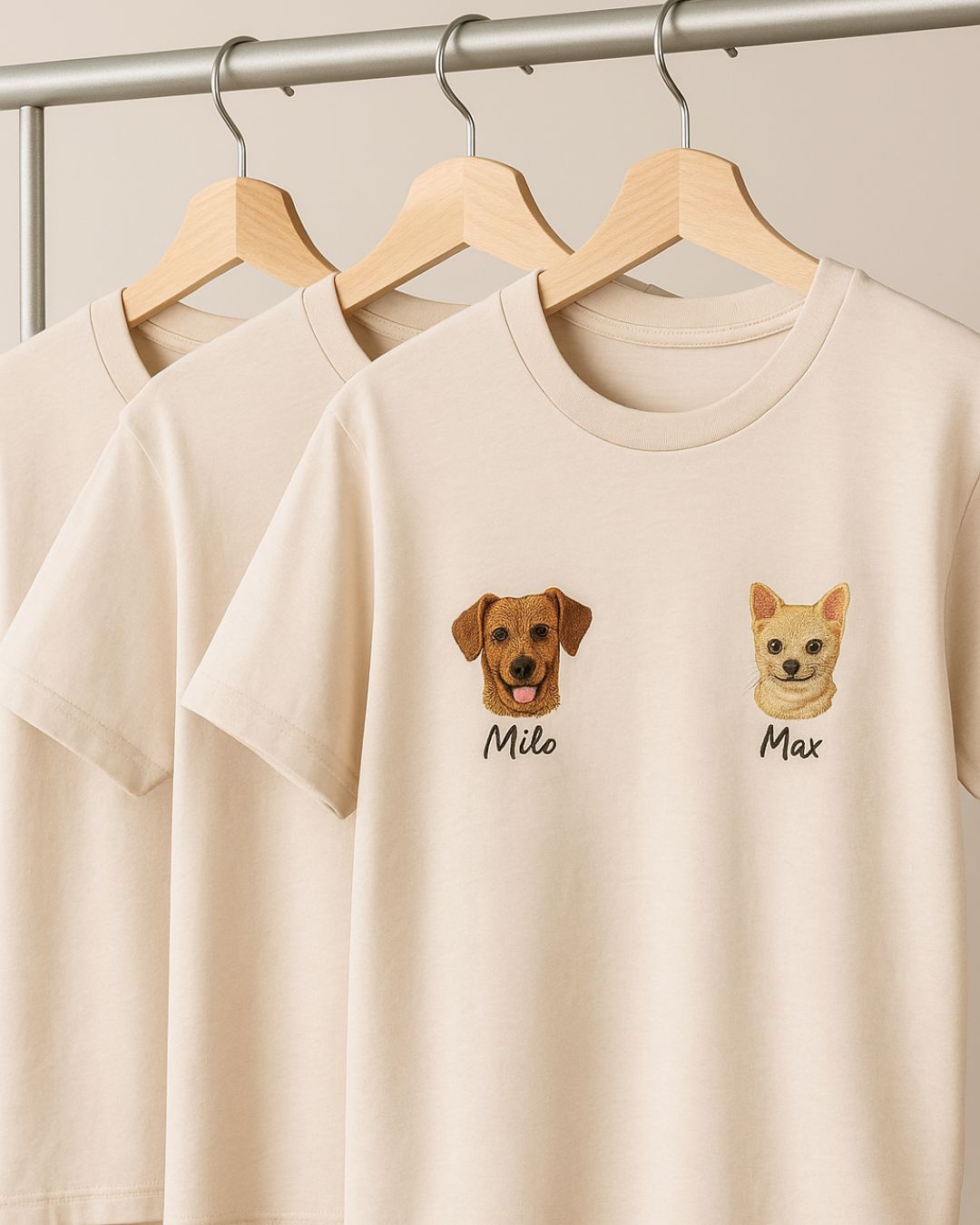 Personalized T-shirt with pet portrait - Unisex - Unique item for animal lovers