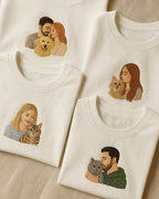 Personalisiertes T-Shirt mit Haustier Portrait - Unisex - Unikat für Tierfreunde