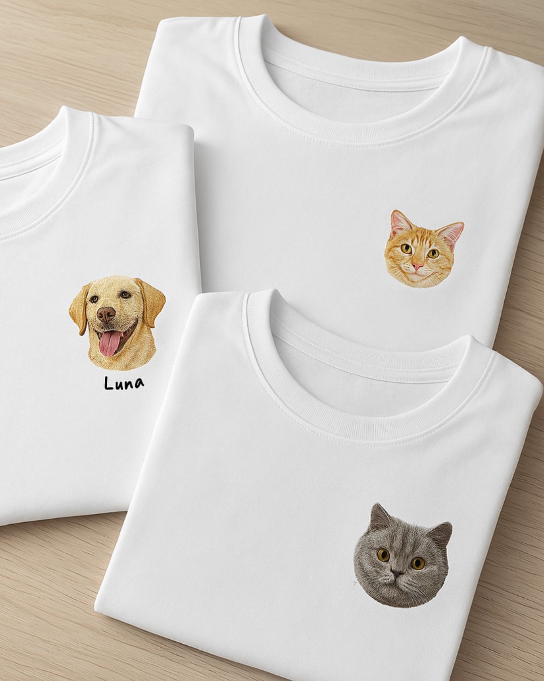 Personalized hoodie with pet portrait - unisex - unique item for animal lovers