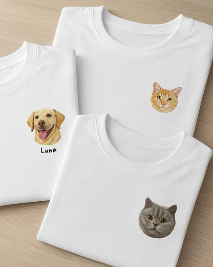 Personalized hoodie with pet portrait - unisex - unique item for animal lovers