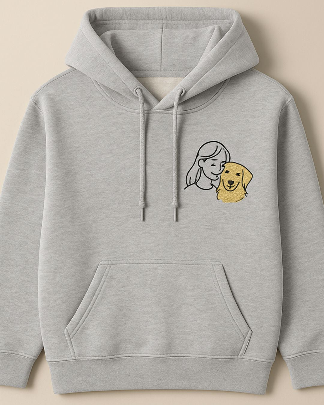 Personalized hoodie with pet portrait - unisex - unique item for animal lovers