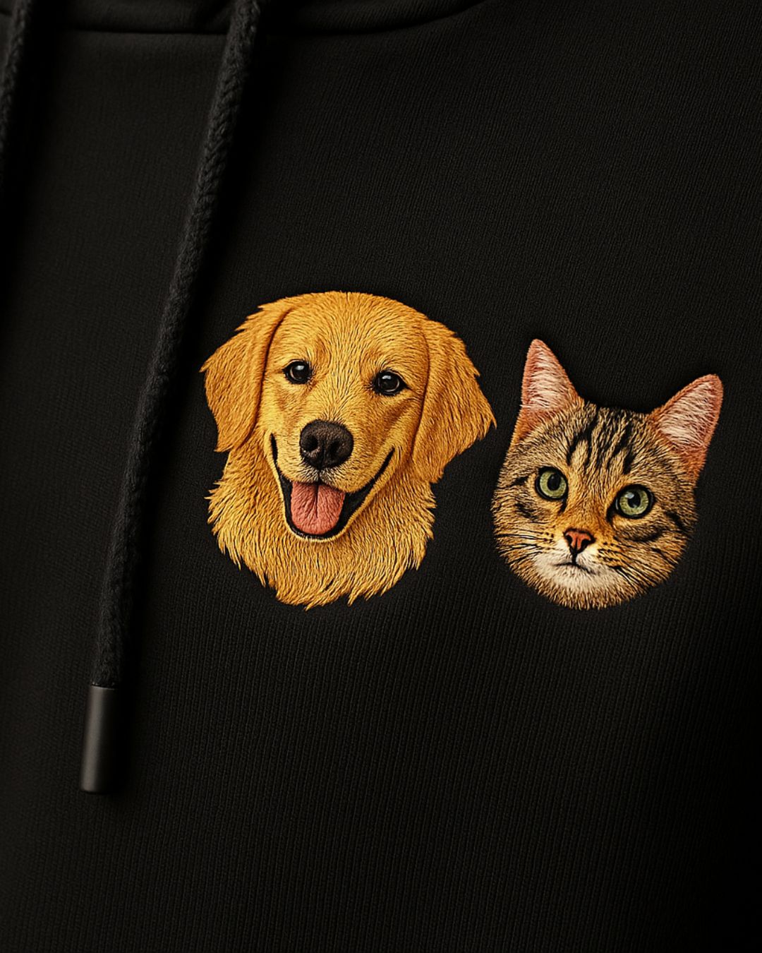 Personalized hoodie with pet portrait - unisex - unique item for animal lovers