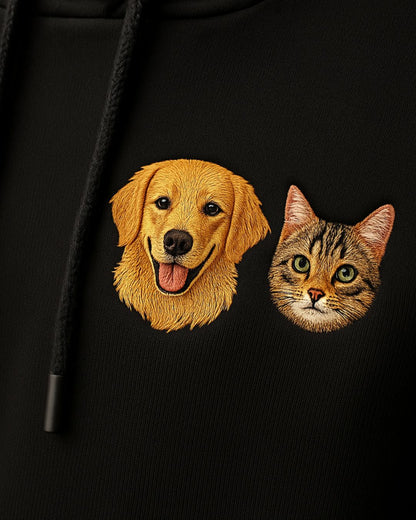 Personalized hoodie with pet portrait - unisex - unique item for animal lovers