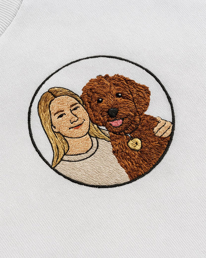 Personalized hoodie with pet portrait - unisex - unique item for animal lovers