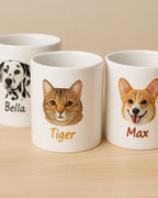 Personalisierte Tasse mit Haustier Portrait - Unikat für Tierfreunde