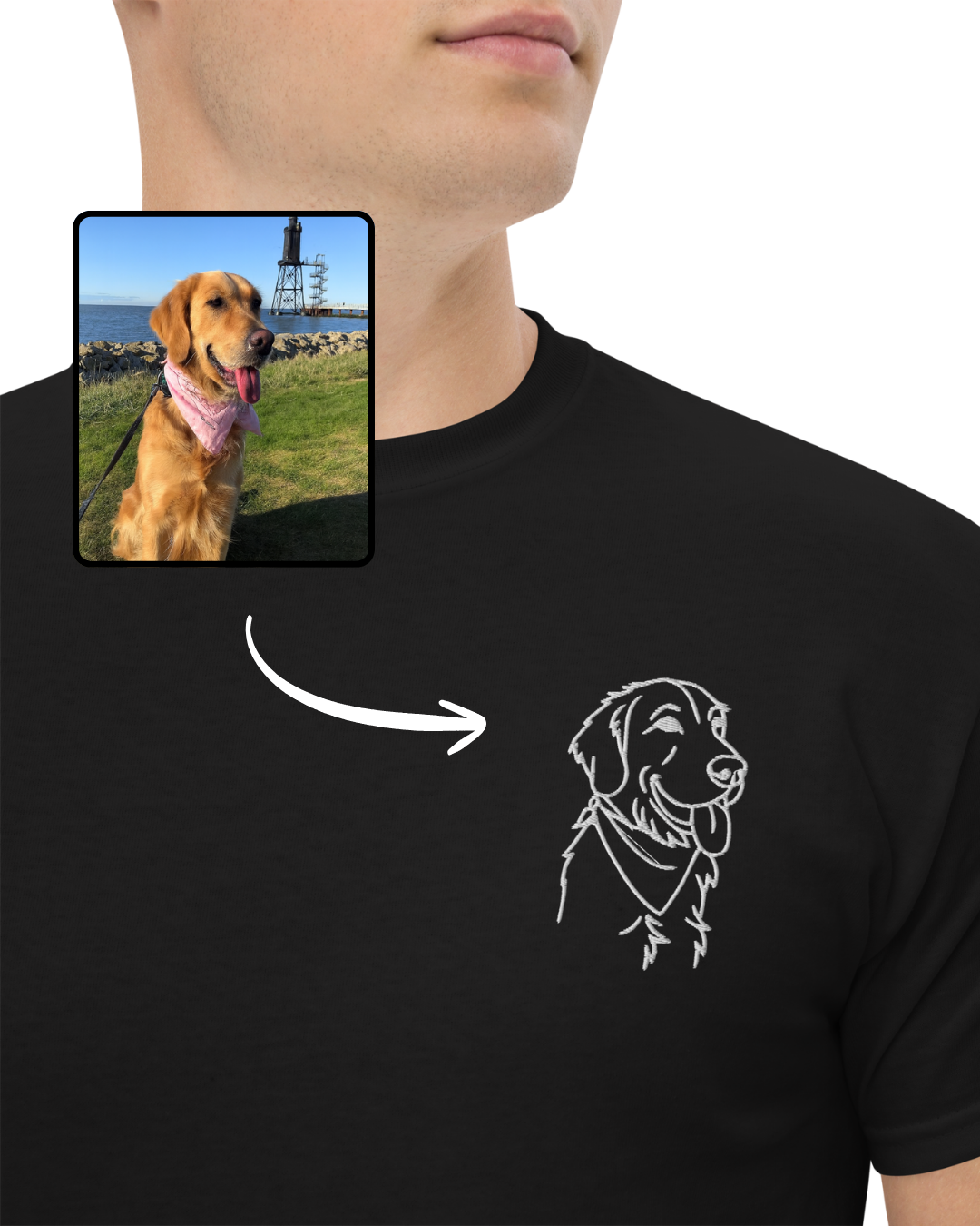Personalisiertes T-Shirt mit Haustier Portrait - Unisex - Unikat für Tierfreunde