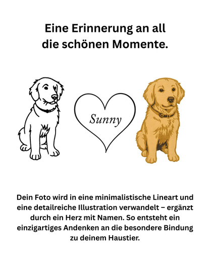 Personalized mug with pet portrait - unique item for animal lovers